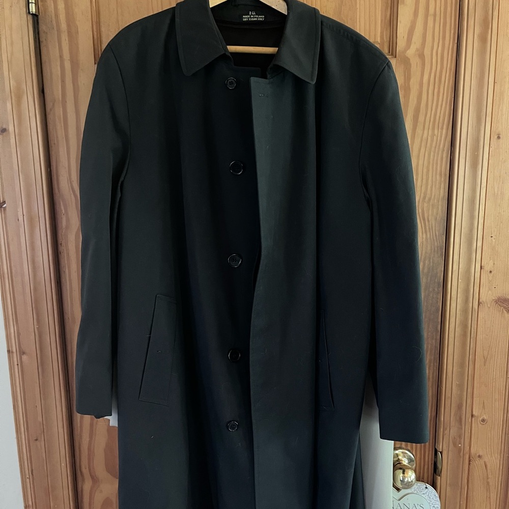 Men's Black Raincoat